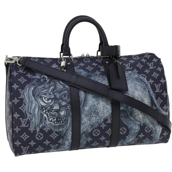 Louis Vuitton Handbags - LOUIS VUITTON Monogram savanna Keepall Bandouliere 45 Boston M54129 Auth 33473S